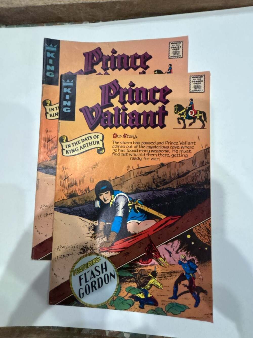 Lot of 2 Prince Valiant #8 in the Days of King Arthur 1973